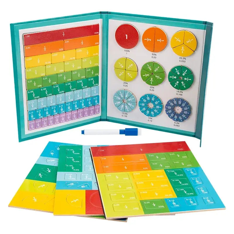 Magnetic Math and Fractions Book